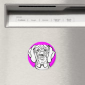 Aimant Visage de dogue (In Situ (Lave-vaisselle))