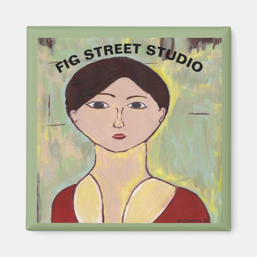 Aimant Visage de fille d'après Matisse (Devant)