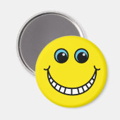 Aimant Visage de grincement jaune (Recto/Verso)