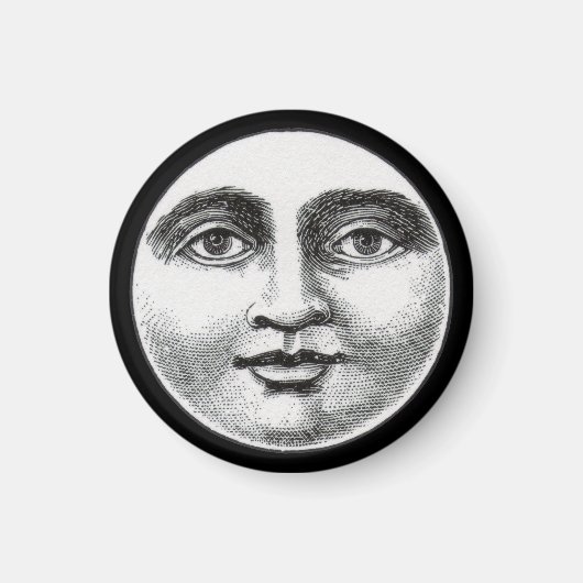 Aimant Visage de la lune (Devant)