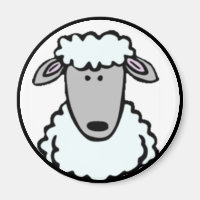 Visage de l'agneau de dessin