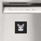Aimant Visage de lapin de Pâques mignon pour filles (In Situ (Lave-vaisselle))