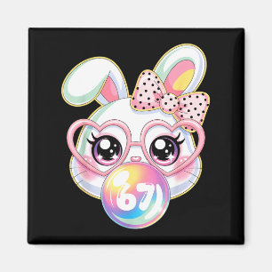Aimant Visage de Lapin Mignon pour Femmes Filles Enfants