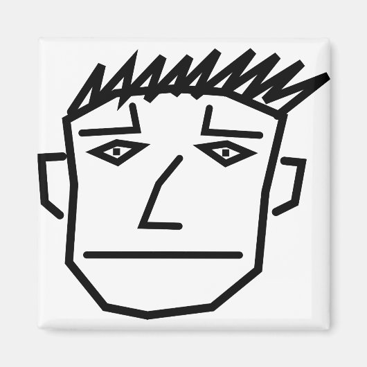 Aimant Visage de l'homme (Devant)