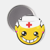 Aimant visage de l'infirmière (Recto/Verso)