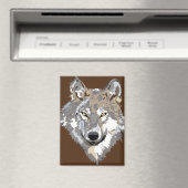 aimant visage de loup (In Situ (Lave-vaisselle))