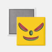 Aimant Visage de melon souriant (Recto/Verso)