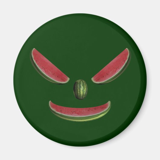 Aimant Visage de melon souriant (Devant)