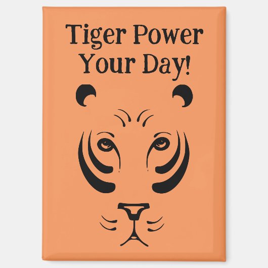 Aimant visage de tigre (Recto)