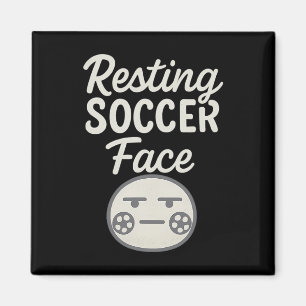 Aimant Visage drôle de repos de foot Fan de football Nouv