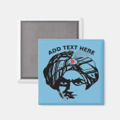 Aimant Visage du magicien de l'obéissance (Recto/Verso)