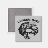 Aimant Visage du magicien de l'obéissance (Recto/Verso)