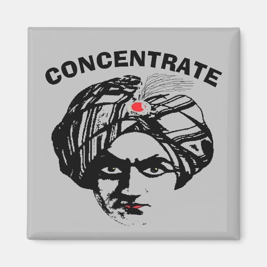 Aimant Visage du magicien de l'obéissance (Devant)