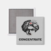 Aimant Visage du magicien de l'obéissance (Recto/Verso)