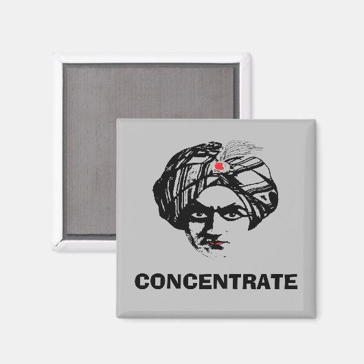 Aimant Visage du magicien de l'obéissance (Recto/Verso)