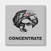 Aimant Visage du magicien de l'obéissance (Devant)