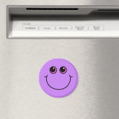 Aimant Visage Emoji Violet Souriant (In Situ (Lave-vaisselle))