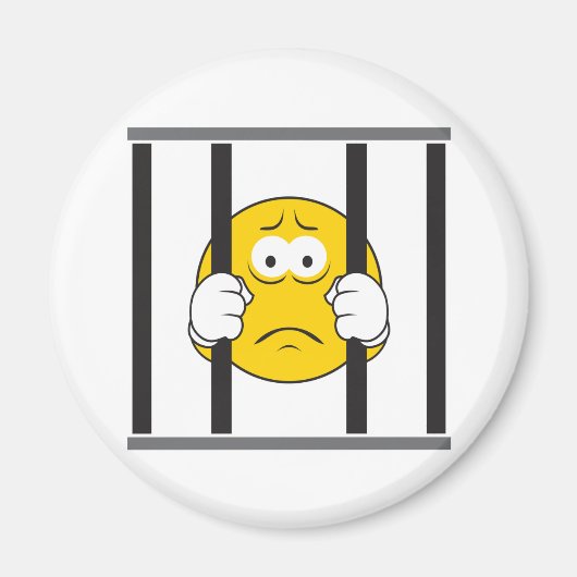 Aimant Visage en prison (Devant)