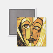 Aimant visage ensoleillé par gregory gallo (Recto/Verso)