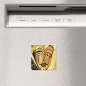 Aimant visage ensoleillé par gregory gallo (In Situ (Lave-vaisselle))