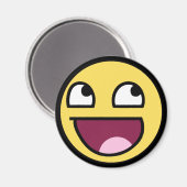 Aimant visage génial (Recto/Verso)