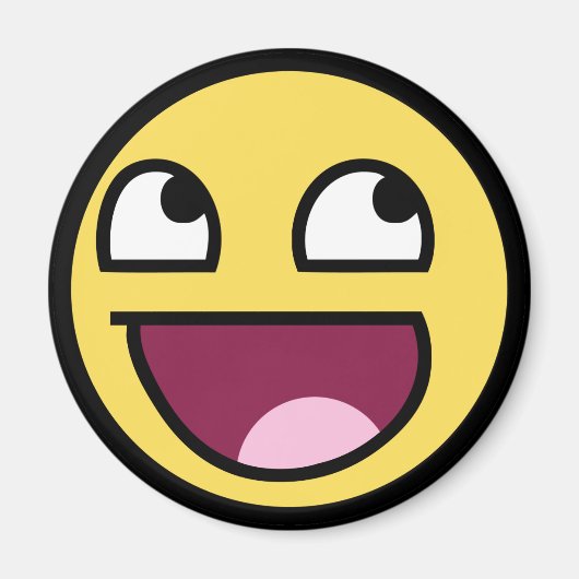 Aimant visage génial (Devant)