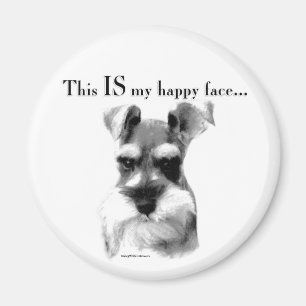 Aimant Visage heureux de Schnauzer