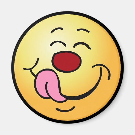 Aimant Visage heureux Grumpey (Devant)