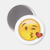 Aimant Visage Jeter Un Baiser Emoji (Recto/Verso)