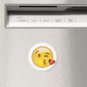 Aimant Visage Jeter Un Baiser Emoji (In Situ (Lave-vaisselle))