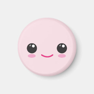 Aimant Visage Kawaii Heureux