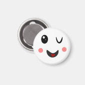 Aimant visage mignon (Recto/Verso)