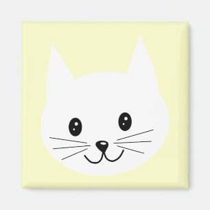 Aimant Visage mignon de chat