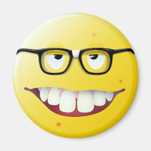 Aimant Visage nerd