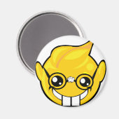 Aimant visage nerd (Recto/Verso)