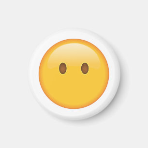 Aimant Visage sans bouche - Emoji