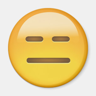 Aimant Visage sans expression Emoji
