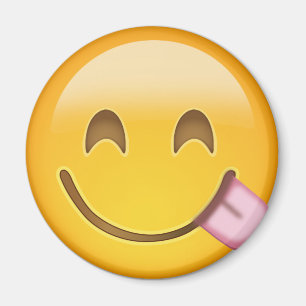 Aimant Visage Savouring la nourriture délicieuse Emoji