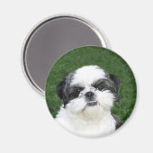 Aimant visage Shih Tzu (Recto/Verso)