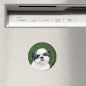 Aimant visage Shih Tzu (In Situ (Lave-vaisselle))