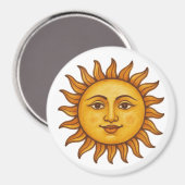 Aimant Visage solaire (Recto/Verso)