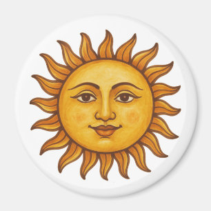 Aimant Visage solaire