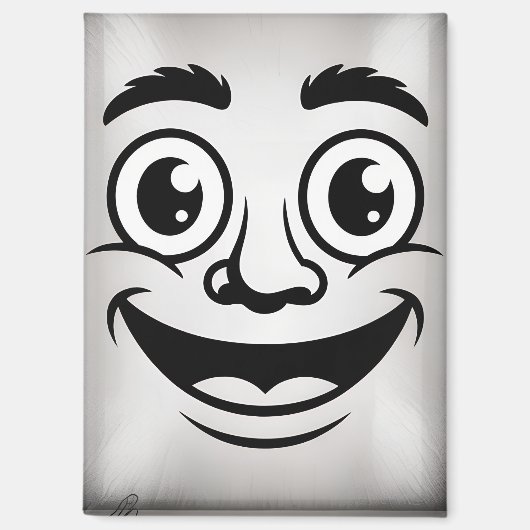 Aimant visage souriant (Recto)
