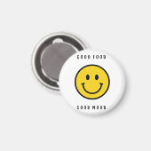 Aimant visage souriant, aimant visage emoji (Recto/Verso)