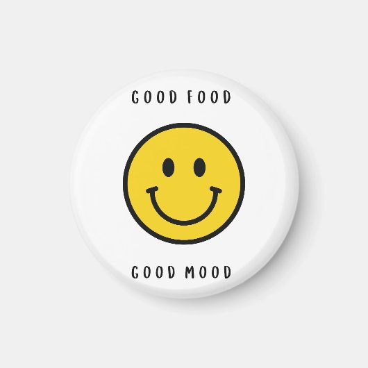Aimant visage souriant, aimant visage emoji (Devant)