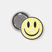Aimant Visage Souriant Éclaboussé (Recto/Verso)