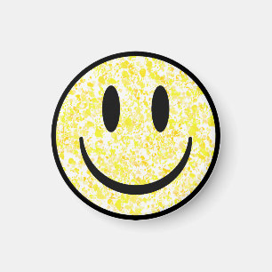Aimant Visage Souriant Éclaboussé