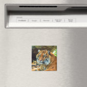 Aimant Visage Tiger (In Situ (Lave-vaisselle))