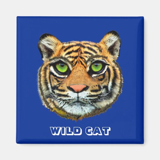 Aimant Visage Wild Young Tiger (Devant)