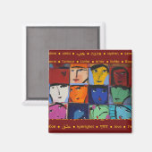 Aimant Visages (Recto/Verso)